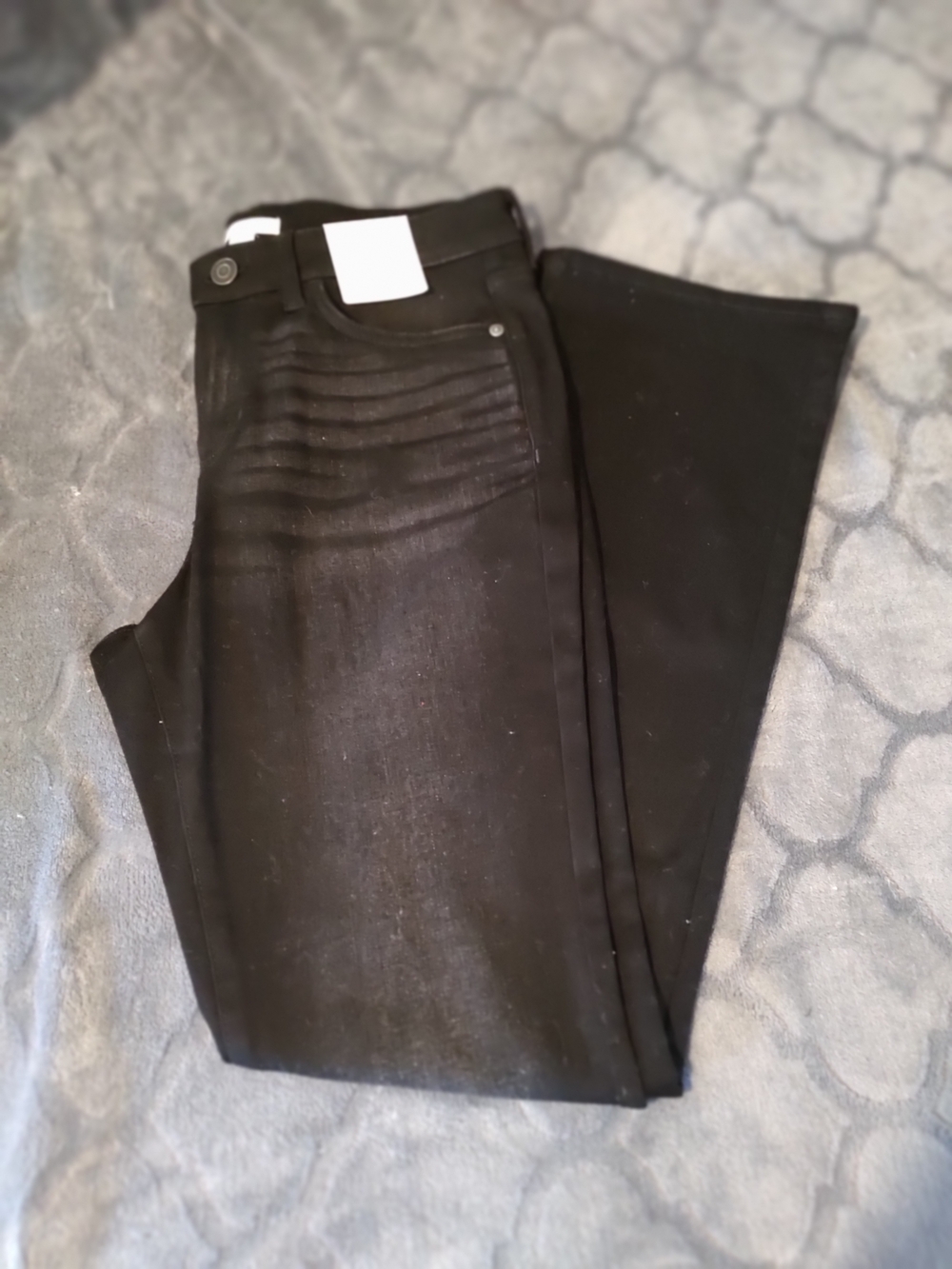 LC Lauren Conrad Black Skinny Moto Jeans
